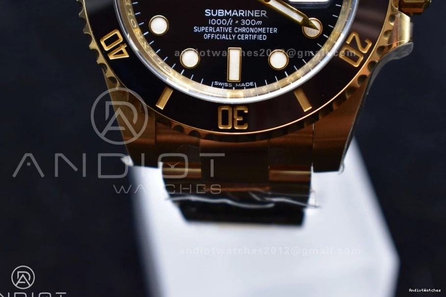Best Ceramic Clean 1:1 Plated YG VR LN Black Steel UrbanStyle Submariner 465 Edition 116618 904L 0726